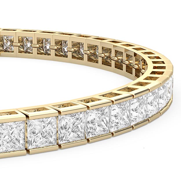 Princess Cut Diamond Tennis Bracelet - Haywards of Hong Kong